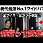 【永久保存版】全男性におすすめのNo.1ワイドパンツはこれ！全サイズ・全カラー購入して徹底解説